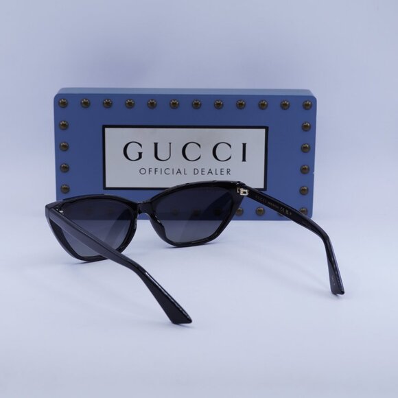 Gucci GG1815S 005 Cat Eye Sunglasses – Black/Grey Polarized - Picture 6 of 11